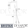 Bristan Oval Easyfit Sink Mixer Single Lever Tap Dimensions